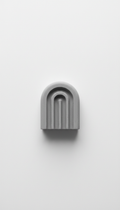 Concrete arch bookend