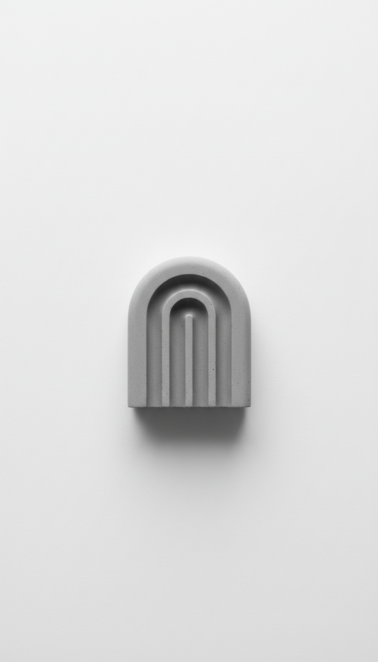 Concrete arch bookend